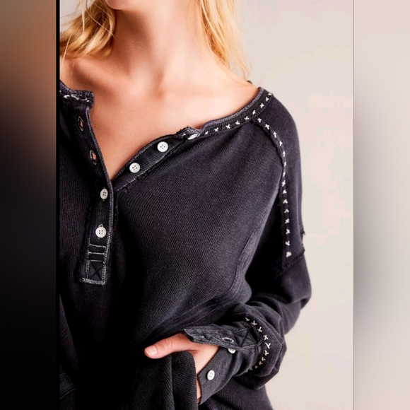 Free People We The Free Taylor Henley M - Picture 2 of 7